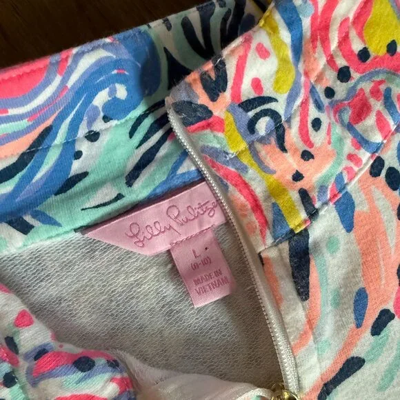 Lilly Pulitzer So Sofishticated Mini Skipper Popover Dress - Girls Size L (8-10) - Picture 2 of 2